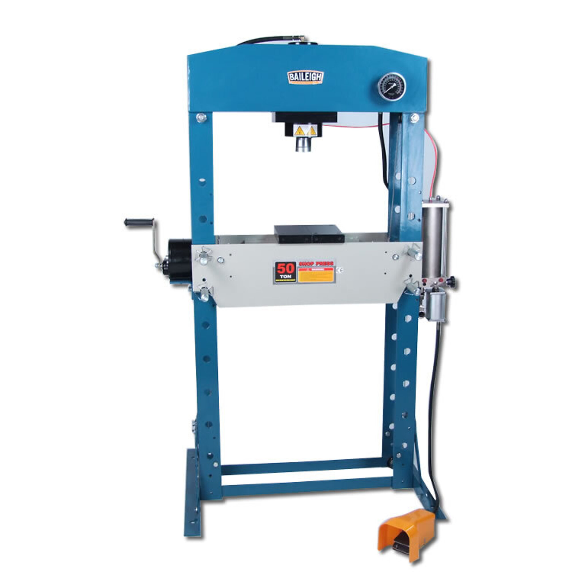 Baileigh, Air H-Frame Press, Press Type Pneumatic, Max. Pressure 50 Tons, Model# HSP-50A